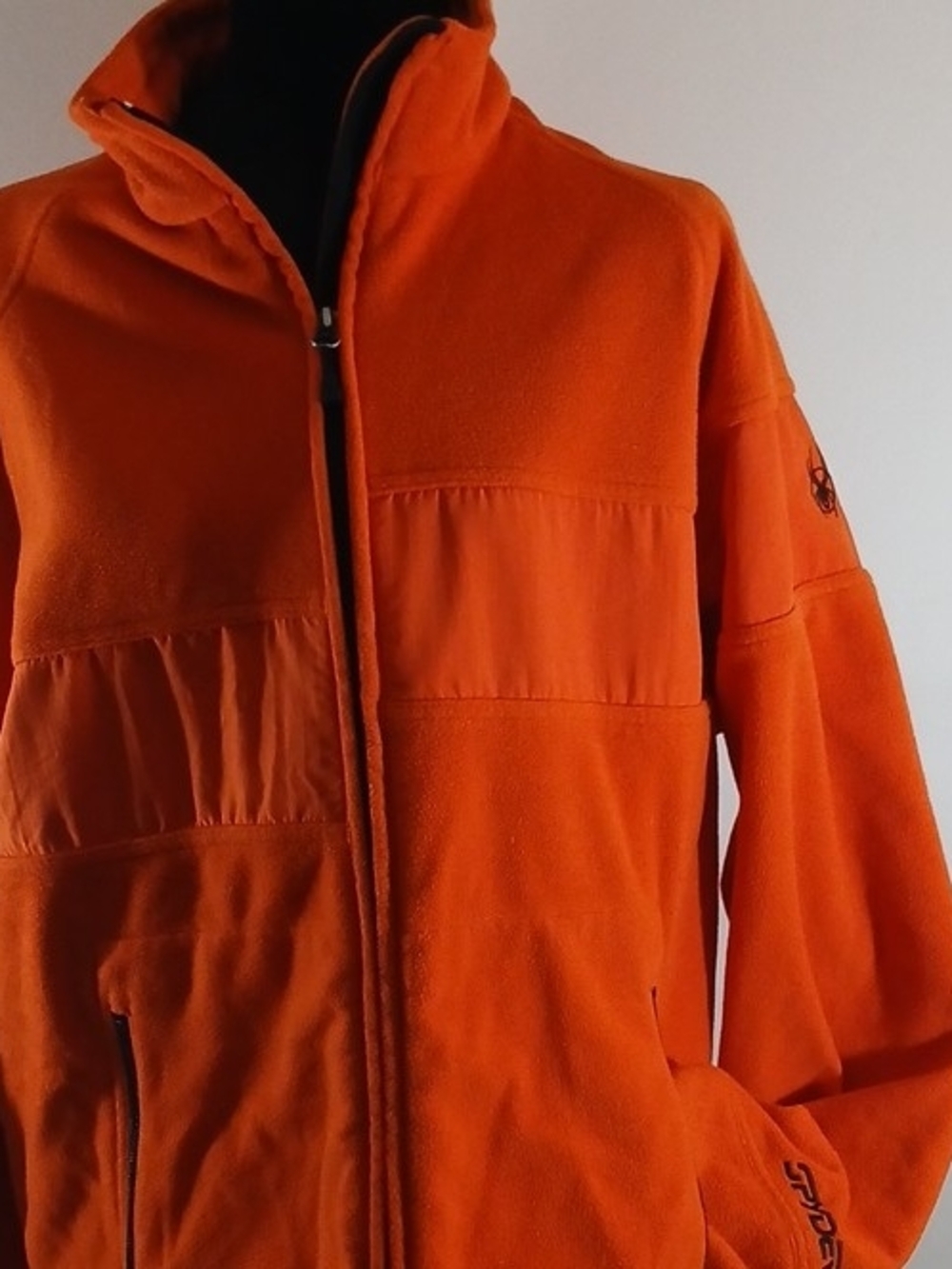 Spyder Men's Bright Orange Performance Fleece Jacket